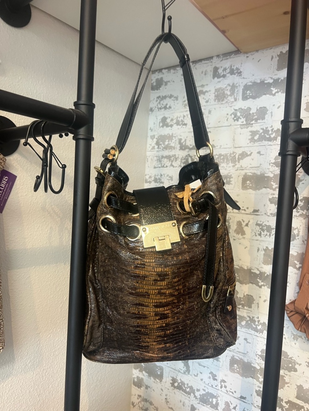 Jimmy Choo Snake Skin Large Bag